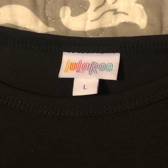 LuLaRoe Elegant Black Flared Sleeve Dress - Picture 4 of 10